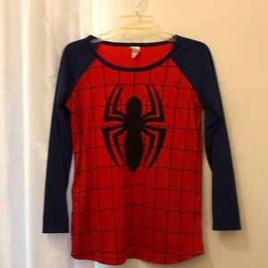 Long Sleeve Women Spider-Man Costume Shirt